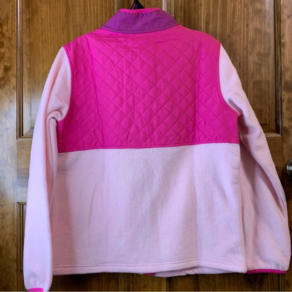 NWT Girls Eddie Bauer XL (14/16) pink polar fleece full zip jacket